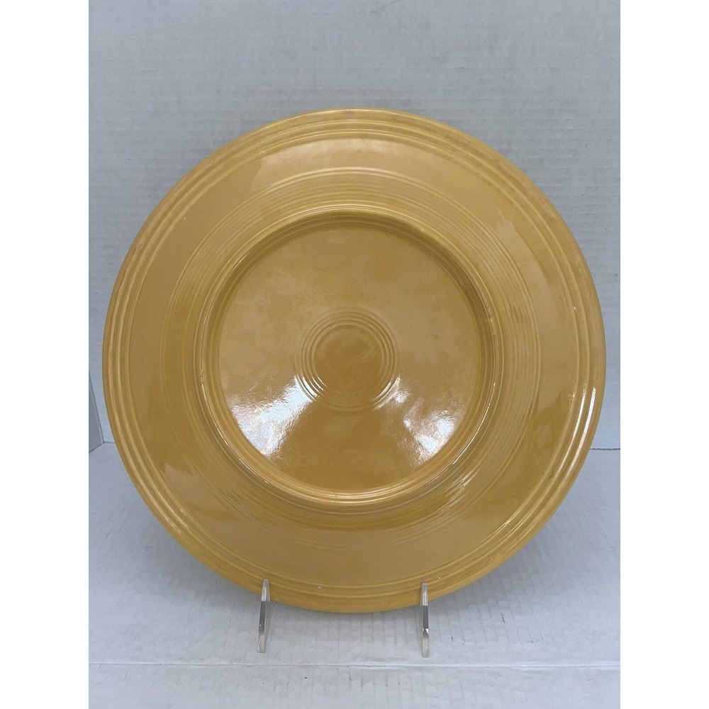 Vintage‎ Yellow Fiesta Fiestaware Chop (Serving) Plate 13" - Picture 2 of 9